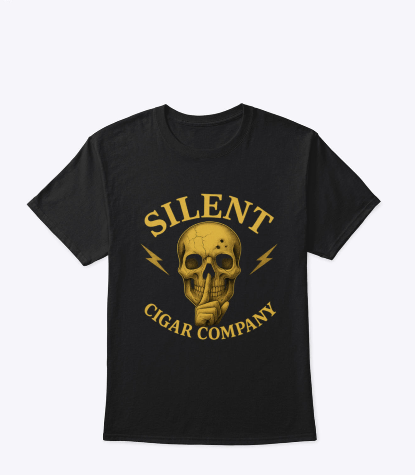 Silent Cigar Company Logo Short Sleeve T-shirt